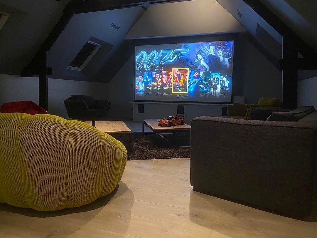 Home cinéma, vue depuis les assises